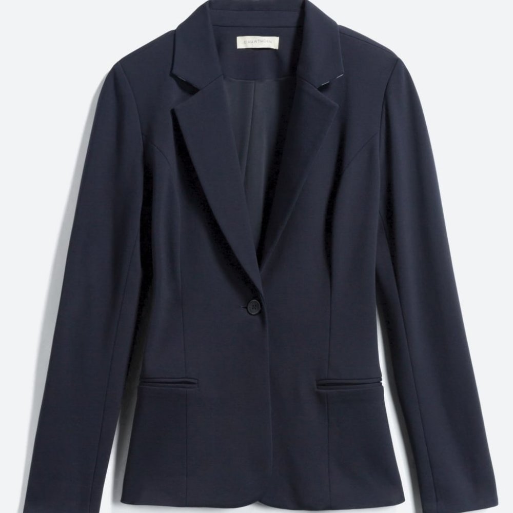 Amaya Contrast Collar Ponte Blazer